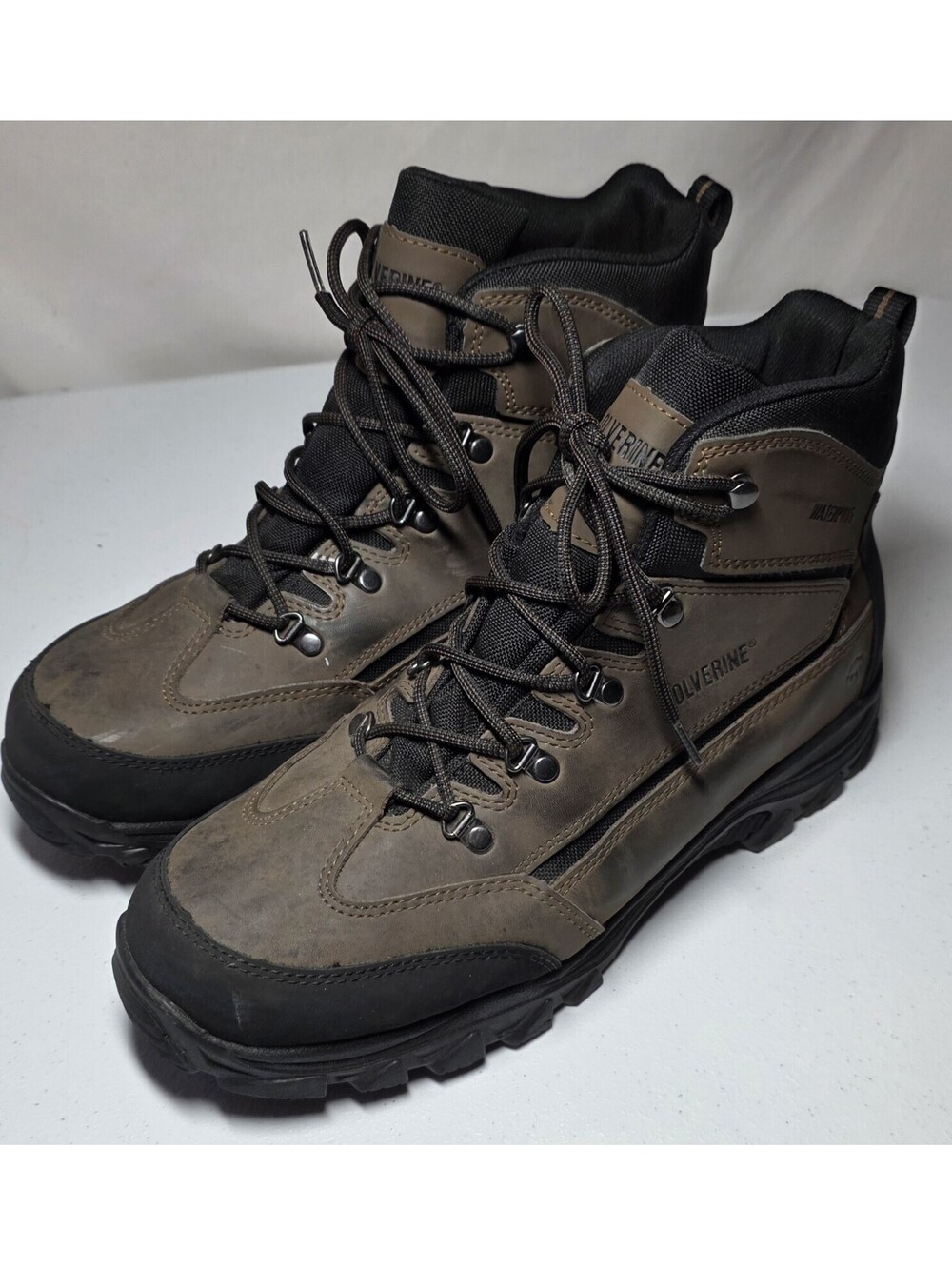 Wolverine Spencer Brown Leather Hiking Boots Mens Size 13 W05103 Work Outdoor